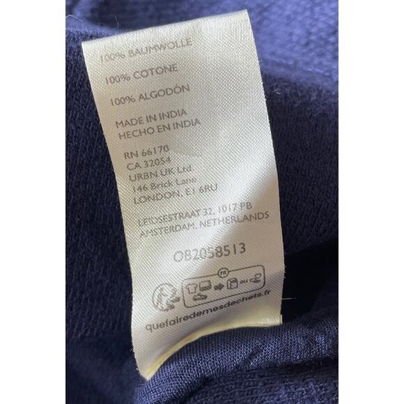 NWT By Anthropologie Bouclé Shacket Shirt Jacket Navy Button Front S - Picture 5 of 7